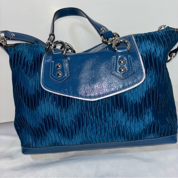 🔥SALE Coach Ocean Ashley Gathered Sateen Carry All Satchel - Picture 4 of 12